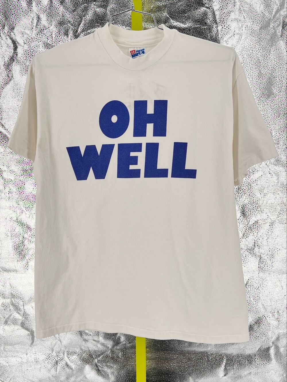 90s Oh Well Tshirt Vintage 1990s Deadpan Phrase Aesthetic